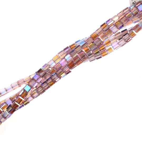 4mm Light Amethyst AB Swarovski Crystal