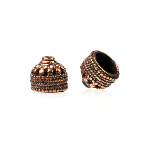 (bzbd090-N0221) Bronze Bead Cap - Scottsdale Bead Supply