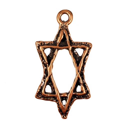 Bronze Star of David Pendant