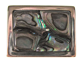 5-Strand Paua Shell Rectangle Box Clasp