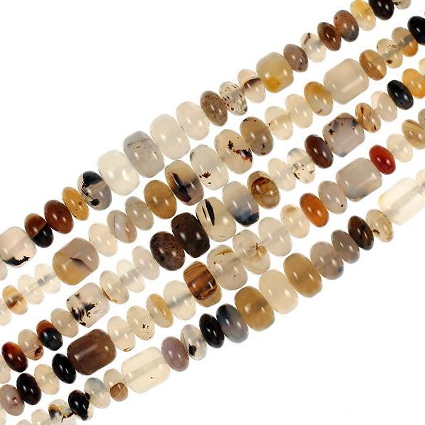 Montana Agate Graduated Rondelles