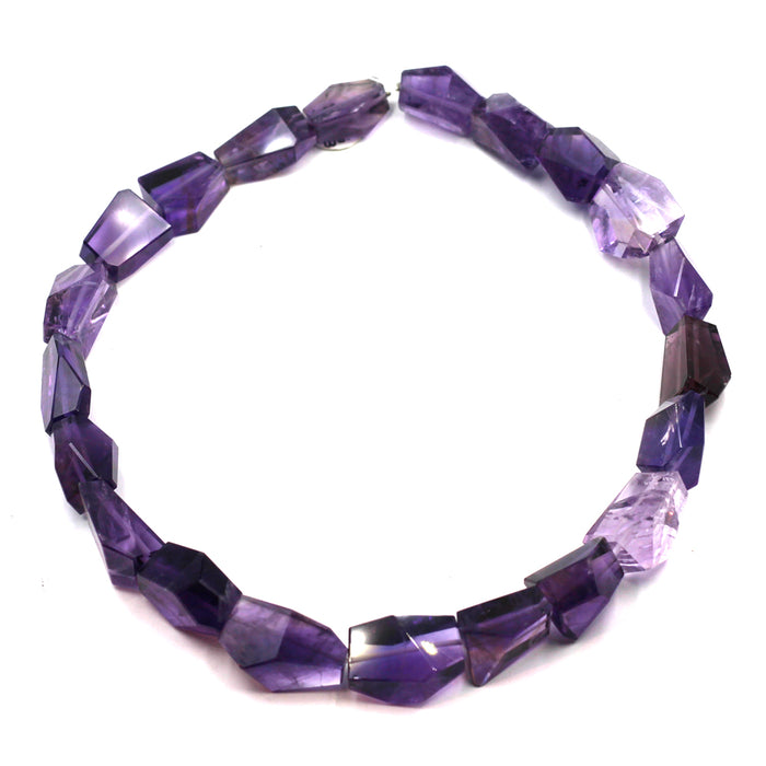 Amethyst Faceted Freeform Cut