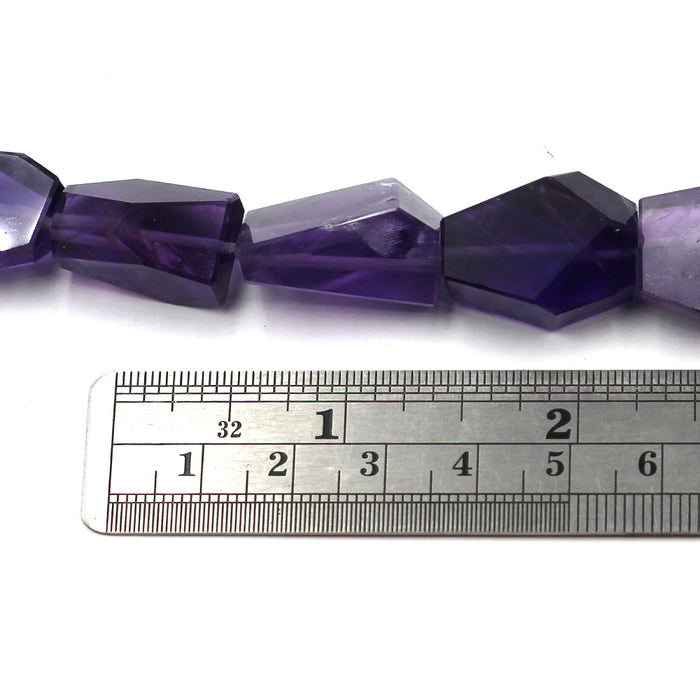 Amethyst Faceted Freeform Cut