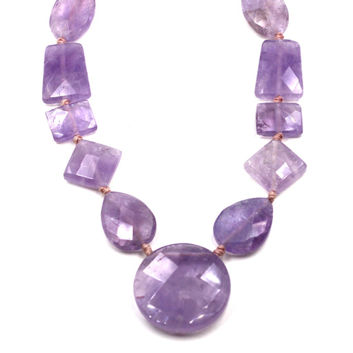 Light Amethyst Faceted Shapes