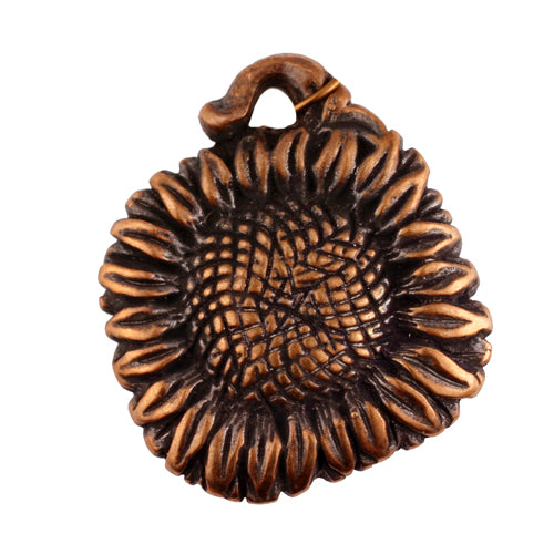 Bronze Sunflower Pendant
