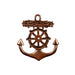 Handmade bronze Flat Anchor Pendant by Old World Bronze.
