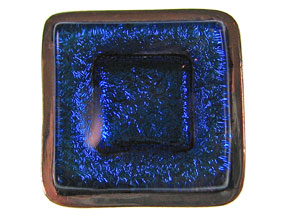 Cobalt Dichroic Inlay 5-Strand Clasp