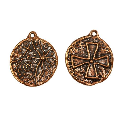 Bronze Cross Medallion Pendant
