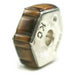 Inlay Hexagon 8 mm X 20 mm Tiger's Eye
