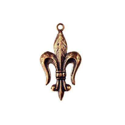 Bronze small Fleur de li - narrow