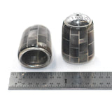 (IC034) Black Lip Shell Inlay Cones