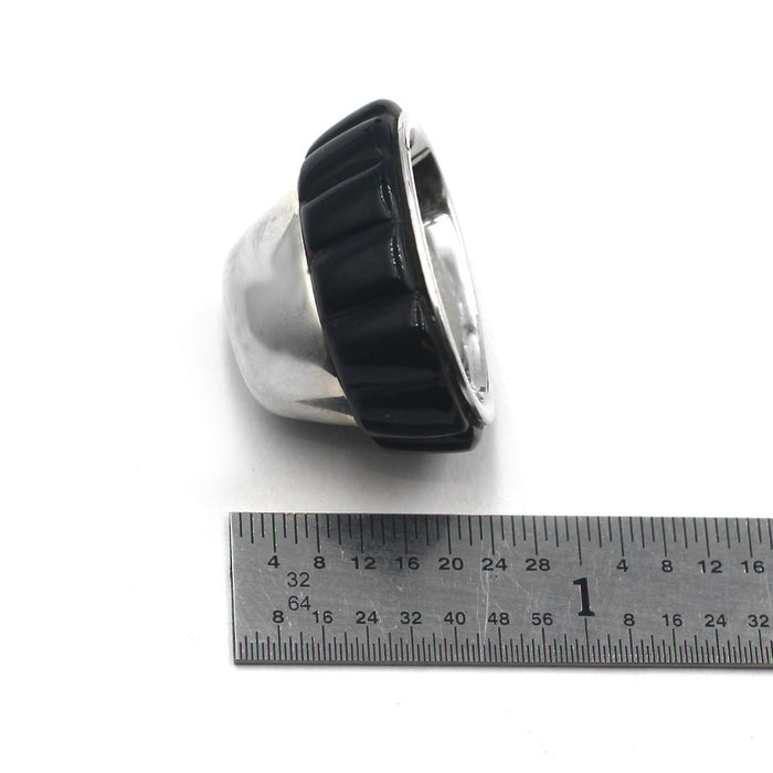 (IC008) Black Onyx Inlay Cones