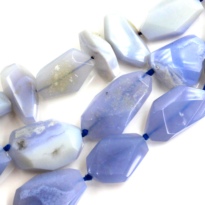 (BLA-001) Simple Cut Blue Lace Agate Nuggets