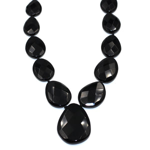 Black Onyx Faceted Shapes