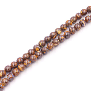(bopal001) 10mm Boulder Opal Beads - Scottsdale Bead Supply