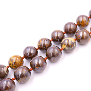 (bopal005) 15mm Boulder Opal Beads - Scottsdale Bead Supply