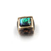 Abalone Inlay Bronze Bead