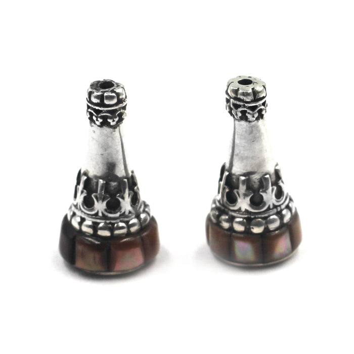 (IC010) Brown Lip Inlay Cones
