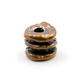 (bzbd003-9316) Solid Bronze triple spacer bead by Old World Bronze. - Scottsdale Bead Supply