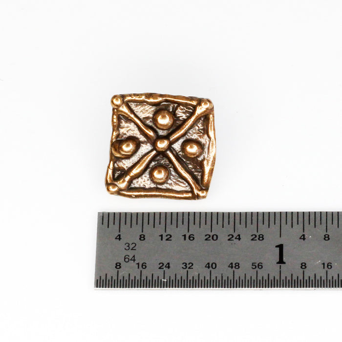 Old World Bronze button