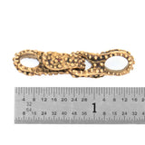 (bzc020-7538) Dotted Bronze Hook and Clasp