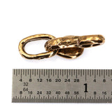 (bzc038) Freeform Bronze Clasp and Link Connector