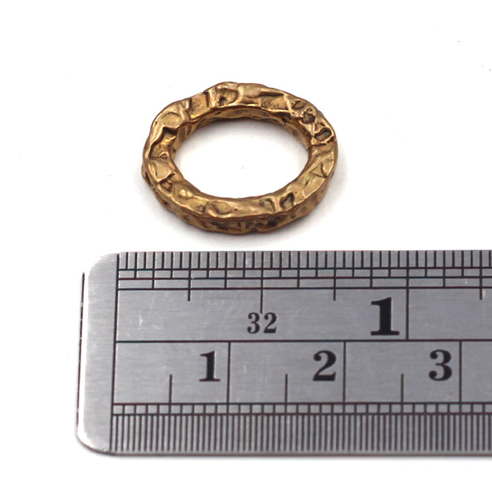 (bzlk085-9303) Textured Oval Link