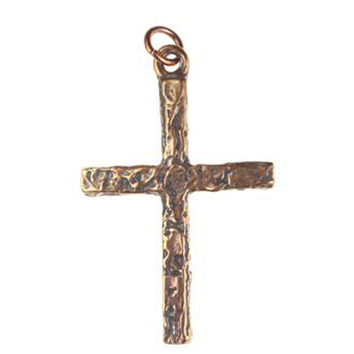 (bzp296) Handmade Solid Bronze Cross