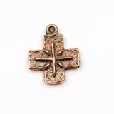 (bzp373-9981) Bronze Peace Cross