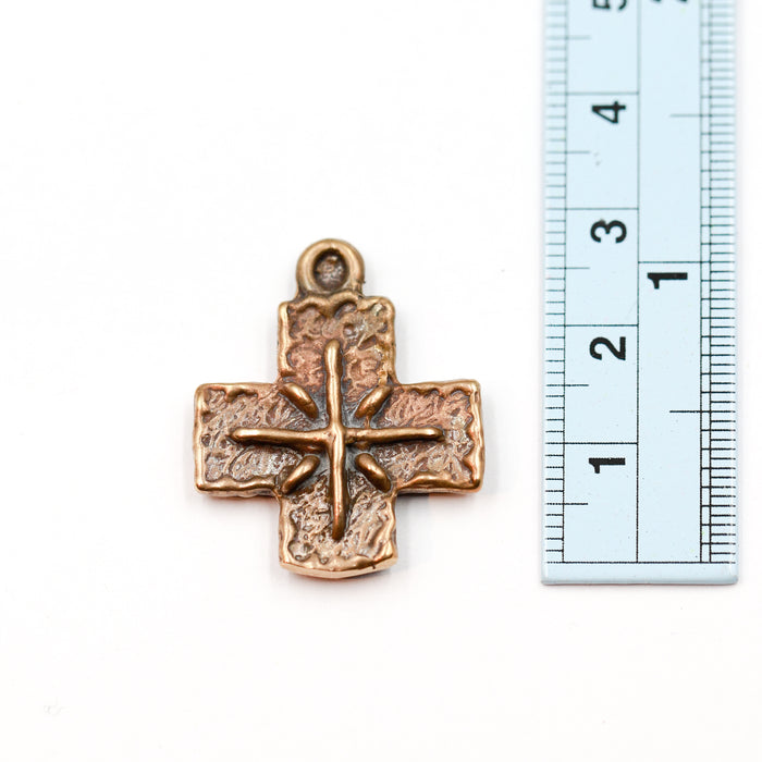 (bzp373-9981) Bronze Peace Cross