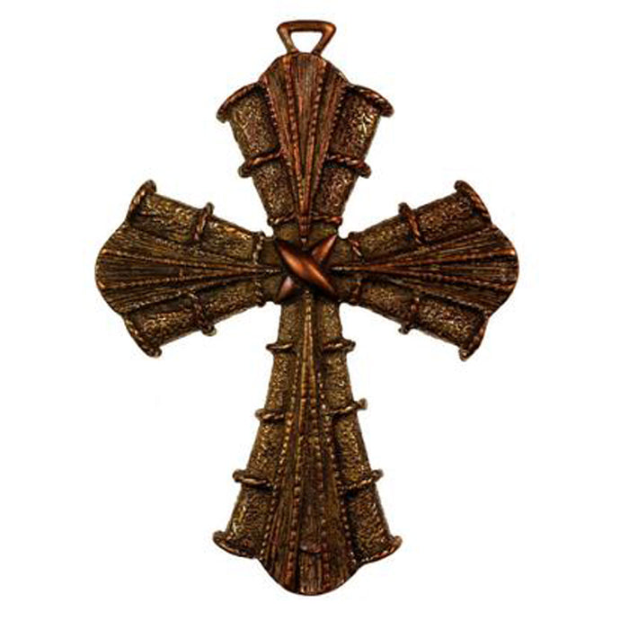 (bzp309) Rolled Fabric Style Cross