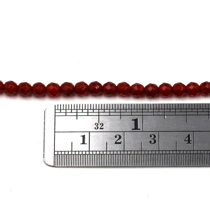 4mm Faceted Carnelian