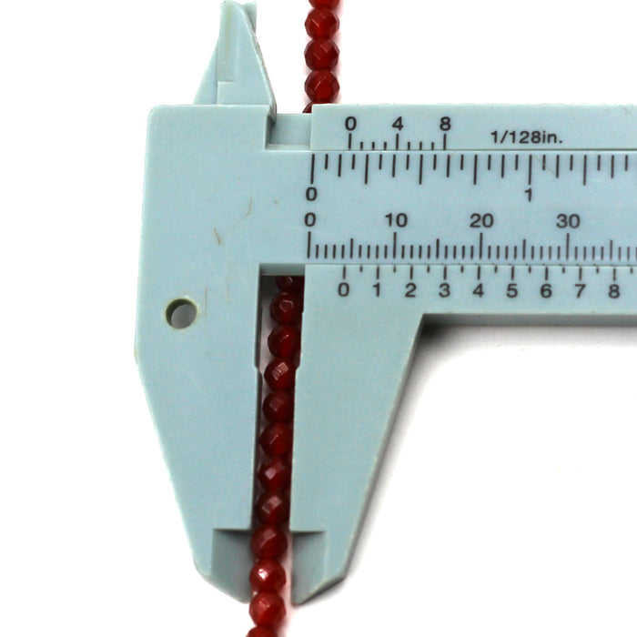 4mm Faceted Carnelian