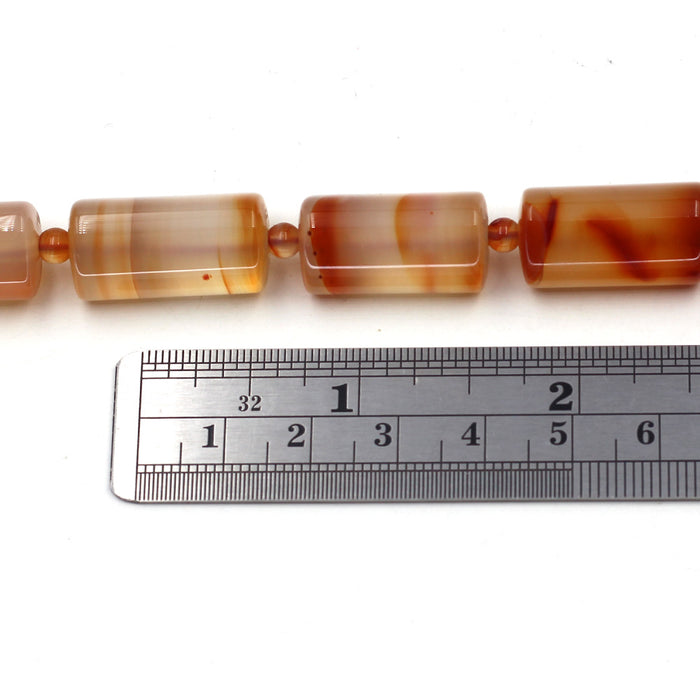 (CARN-040) Triangular Carnelian Tubes