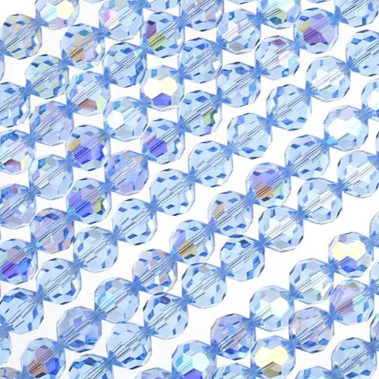 10mm Light Saphire AB  Swarovski Crystal