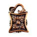 Bronze Floral Square Pendant