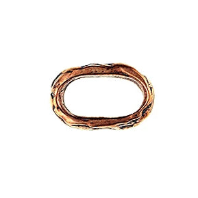 Bronze 13mm oval closed jump ring