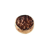 (bzbd069-9909) Bronze 12-13mm coin bead, side drilled. - Scottsdale Bead Supply
