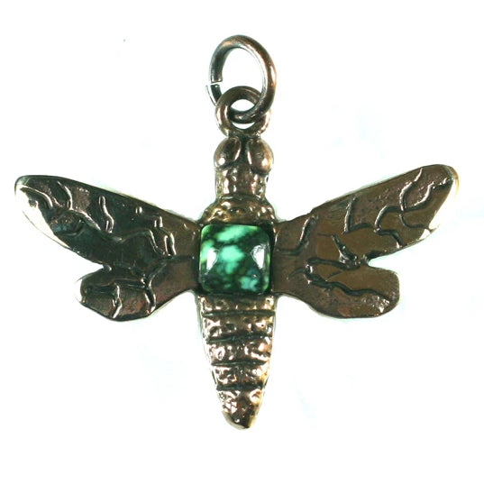 Dragonfly with turquoise