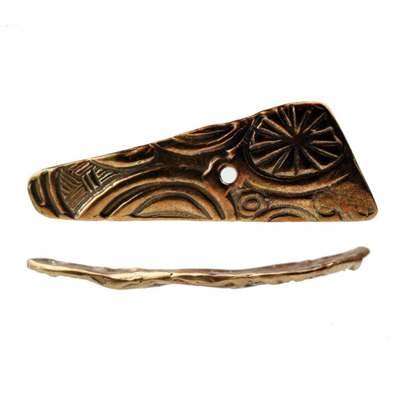 (bzbd114-9754b) Bronze Shard - Scottsdale Bead Supply