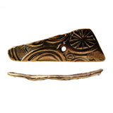 (bzbd114-9754b) Bronze Shard - Scottsdale Bead Supply