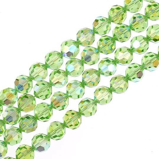 10mm Peridot AB 5000 Swarovski Crystal