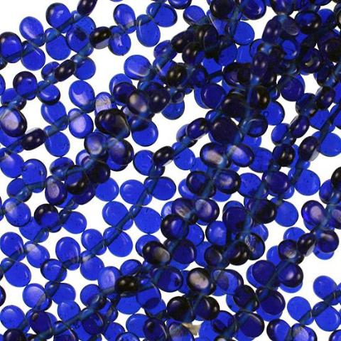 Cobalt India Glass Teardrops