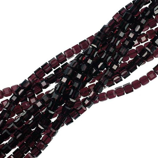 6mm Burgundy Swarovski Crystal