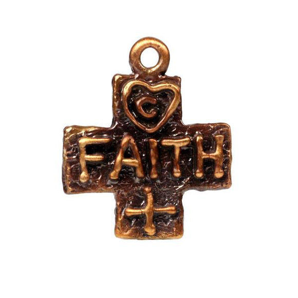 Bronze Faith Cross