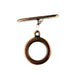 Smooth finish bronze toggle