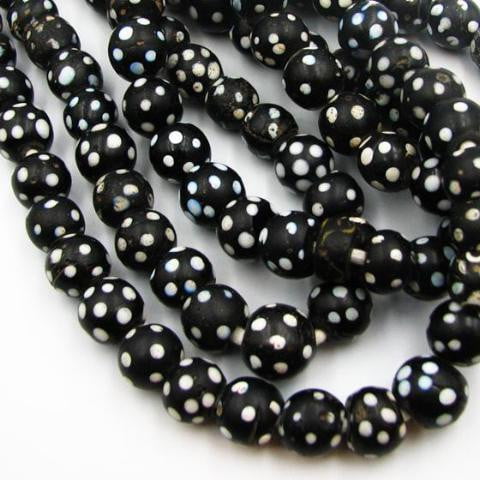 (African 006) African Skunk Beads - Scottsdale Bead Supply
