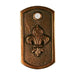  Handmade Bronze Fleur De Lis dog tag by Old World Bronze.