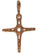Solid Bronze stylized cross