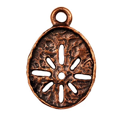 Solid Bronze Pendant "Starburst Silhouette"